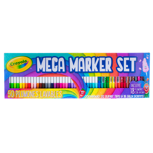 MARCADORES CRAYOLA MEGA SET 50U