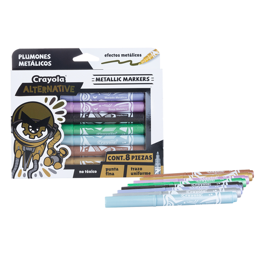 MARCADORES CRAYOLA ALTERNATIVE METALICOS 8U