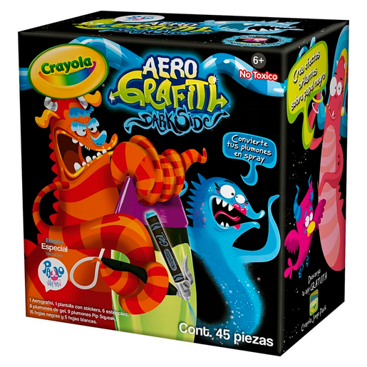 SET DE ACTIVIDADES AEROGRAFITI DARKSIDE CRAYOLA