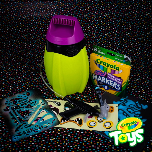 SET DE ACTIVIDADES AEROGRAFITI DARKSIDE CRAYOLA