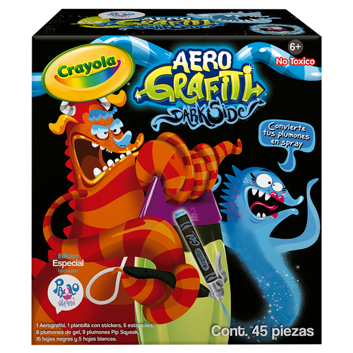 SET DE ACTIVIDADES AEROGRAFITI DARKSIDE CRAYOLA