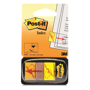 POST-IT BANDERITAS ADHESIVAS FLECHA FIRMA, 1 PAD