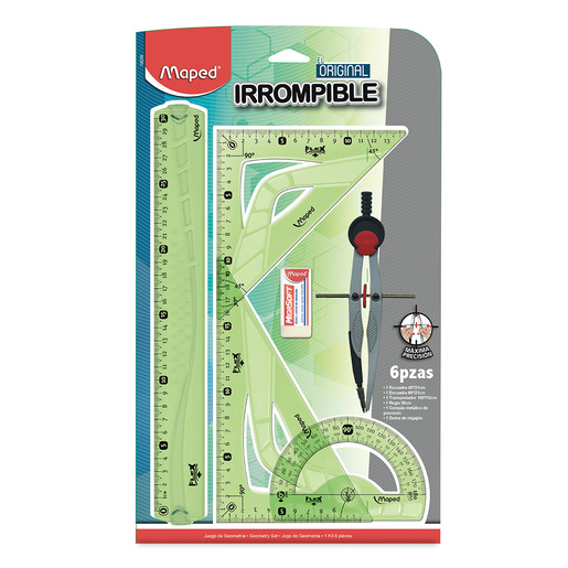 Set escolar marca Maped con utiles complementarios listos para usar. Ahorra tiempo y dinero con productos coordinados para escuela, oficina o regalo.