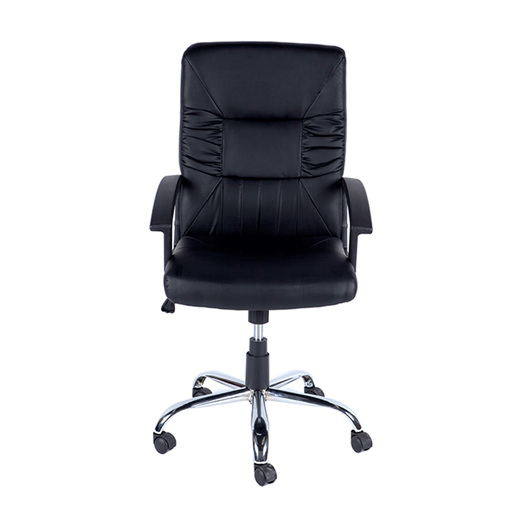 SILLA EJECUTIVA DE PU NEGRO CON BASE CROMADA SKY CHAIRS