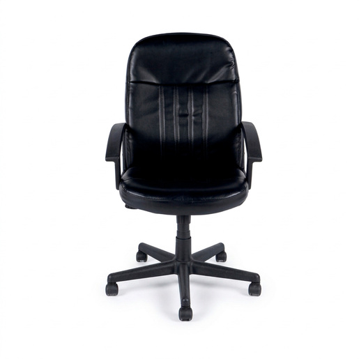 SILLA EJECUTIVA DE PU COLOR NEGRO CON BRAZOS SKY CHAIRS