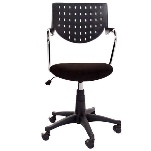 SILLA EJECUTIVA RESPALDO DE PVC COLOR NEGRO 4TUNE