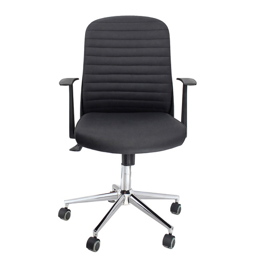 SILLA EJECUTIVA DE PU NEGRO NEGRO CON BRAZOS SKY CHAIRS