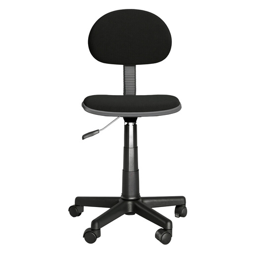 SILLA SECRETARIAL BASICA SIN BRAZOS DE TELA NEGRA SKY CHAIRS
