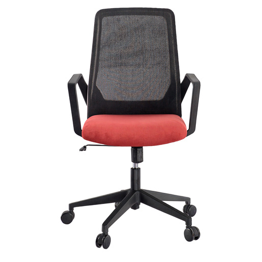 SILLA SECRETARIAL DE MESH COLOR NEGRO Y CORINTO 4TUNE