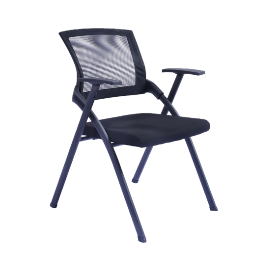 SILLA DE ESPERA CON RESPALDO DE MESHCOLOR NEGRO MEDIDAS: 61X60X80 CM