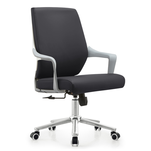 SILLA EJECUTIVA DE RESPALDO MEDIO CON REPOSABRAZOS DE PLÁSTICOMEDIDAS: 64X61X108 CM