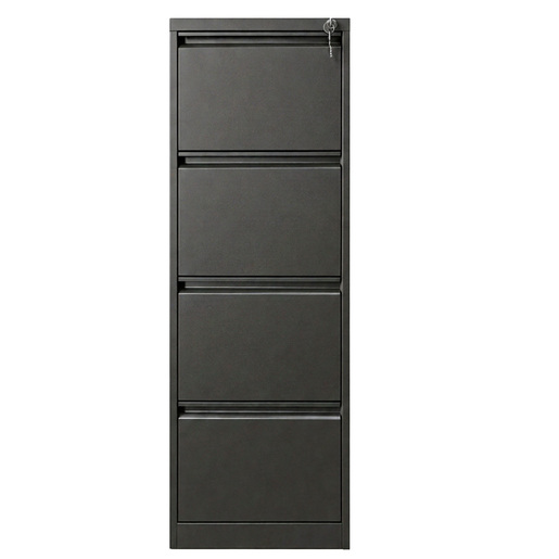 ARCHIVERO VERTICAL 4 GAVETAS OFICIO NEGRO MOBELT