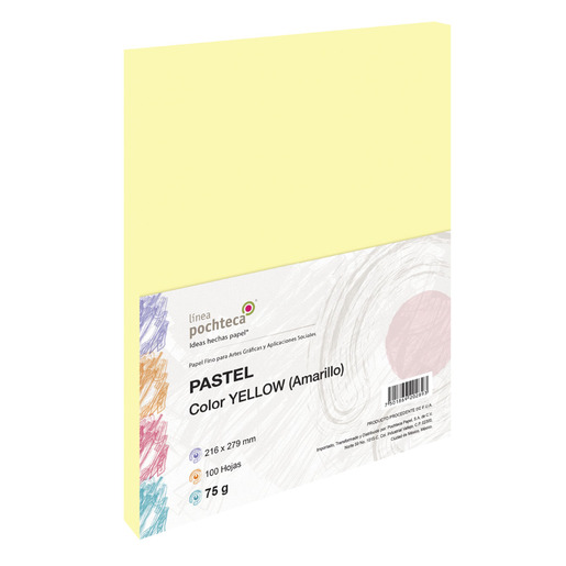 PAPEL PASTEL AMARILLO POCHTECA 75GR100H