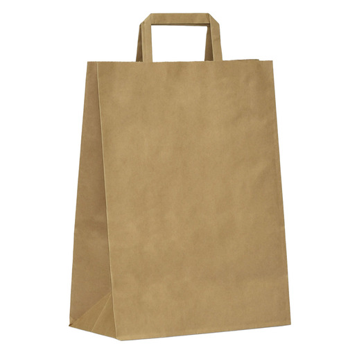 BOLSA CON ASA KRAFT (MEDIDA 34 X 35 X 23 CM)