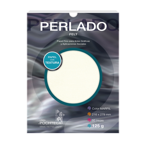 PAPEL PERLADO MF CARTA POCHTECA 50H