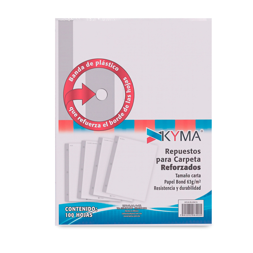 HOJAS CARPETA KYMA BN 100H