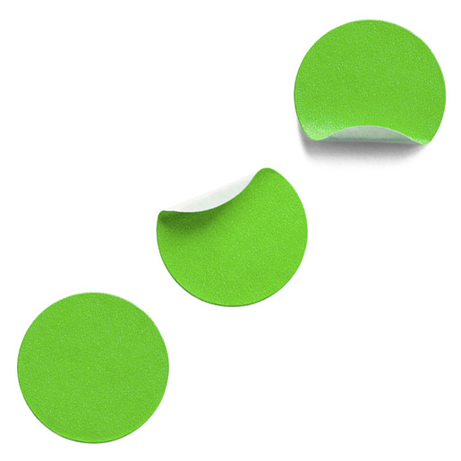ETIQUETAS DE CÓDIGOS DE COLOR VERDE NEÓN 1008 PZ