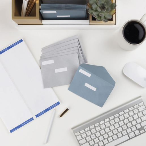 ETIQUETA BLANCA PERMANENTE LÁSER 1.3 CM X 4.5 CM PAQ 2000