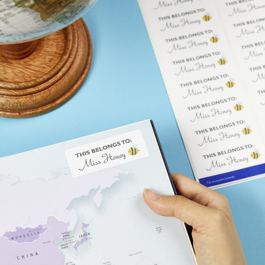 ETIQUETA BLANCA PERMANENTE LÁSER 2.5 CM X 6.7 CM PAQ 3000