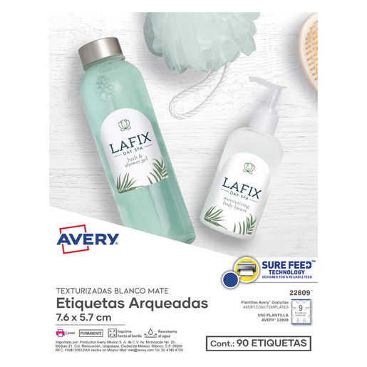 ETIQUETAS ARQUEADAS BLACAS