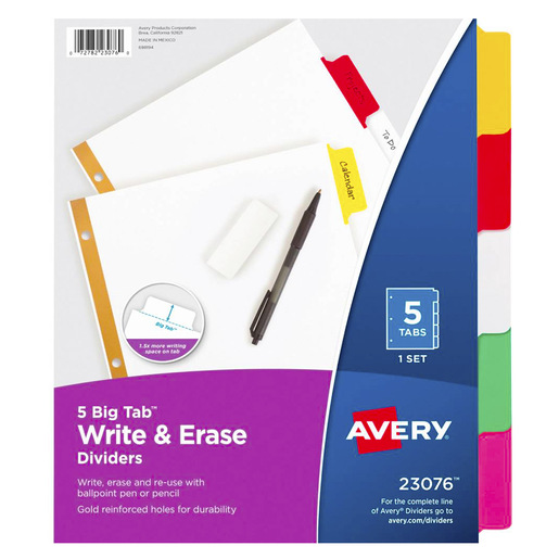 INDICE BORR CEJA MULTIC AVERY 5DIV