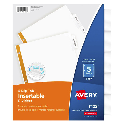 INDICE CEJA TRANSP BCA AVERY 5 DIV