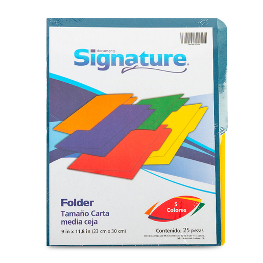 FOLDER SIGNATURE CARTA 25U
