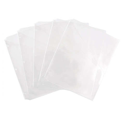 PROTECTOR DE HOJAS TRANSPARENTE PAQ 5
