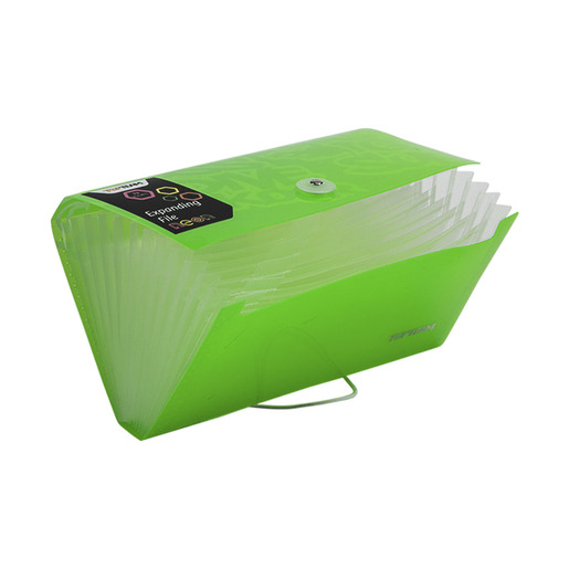 CUPONERA EXPANDIBLE 13 DIVISIONES TOP TEAM NEON VERDE