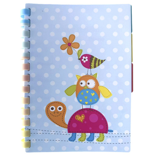 CUADERNO PLANIFICADOR TOP TEAM CON ARILLO MAGNÉTICO B5, DISEÑO BÚHO