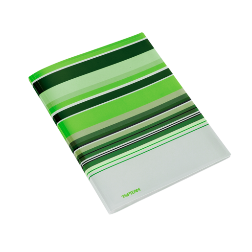 CARPETA DE PRESENTACIÓN CON 30 BOLSILLOS TOP TEAM VERDE