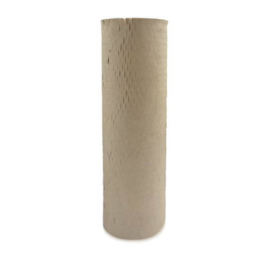 Rollo de papel de embalaje tipo panal ecológico. Alternativa sustentable al plástico de burbujas. Estructura tipo panal que protege los objetos durante el envío y almacenamiento. Biodegradable y reciclable. Ideal para envolver y proteger mercancía.