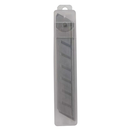 Repuesto de navajas Office Depot para cutter grande de 18 mm, paquete con 10 unidades. Cuchillas de acero de alta calidad. Compatibles con cutters Office Depot grandes y la mayoría de cutters de 18 mm del mercado.