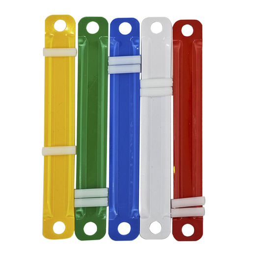 Ganchos para folder Office Depot de plástico de 8 cm, paquete con 50 unidades. Gran cantidad para necesidades de archivo continuas. Fabricados en plástico resistente. No dañan los documentos. Ideales para oficina.
