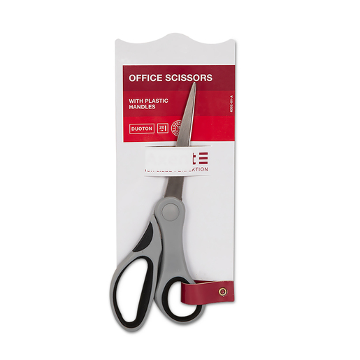 Tijera de acero de 8 pulgadas. Hojas de acero inoxidable de mayor tamaño para cortes amplios y precisos. Mangos resistentes. Ideal para oficina, corte de tela y manualidades.