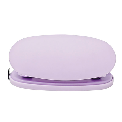 Perforadora iStudy de 2 orificios en colores pastel (verde menta, morado, rosado). Diseño moderno en tonos pastel. Construcción resistente. Incluye depósito de residuos. Ideal para escuela y oficina.