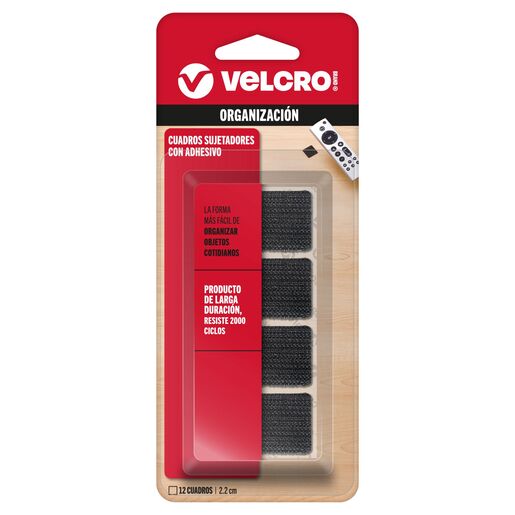 Velcro marca VELCRO con cierre de gancho y bucle. Sujecion firme, ajustable y reutilizable para organizar cables, sujetar tela y proyectos DIY.