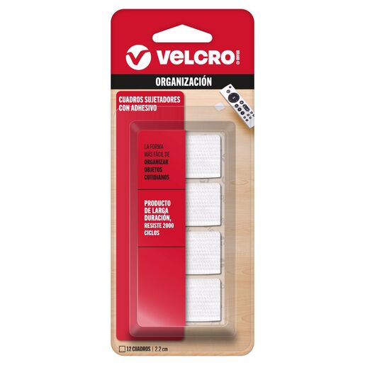 Velcro marca VELCRO con cierre de gancho y bucle. Sujecion firme, ajustable y reutilizable para organizar cables, sujetar tela y proyectos DIY.