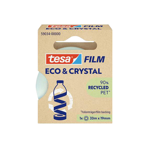 Cinta adhesiva marca tesa de uso diario en oficina, escuela y hogar. Transparente y de adhesion firme sobre papel, carton y empaques. Compatible con dispensadores estandar.
