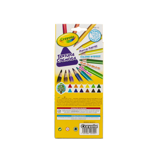 LAPICES DE COLOR CRAYOLA TRIANGULARES 12U