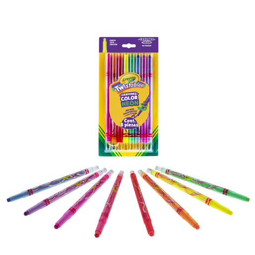 CRAYON TWISTABLE CRAYOLA COLORES EXTREMOS 8U