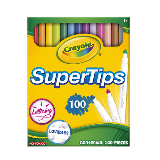 MARACADORES CRAYOLA SUPERTIPS 100U