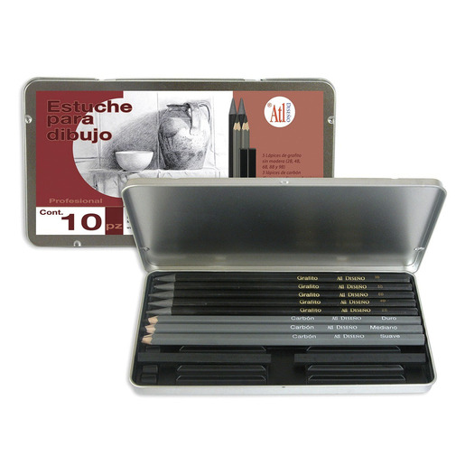 Estuche marca ATL para organizar lapices, boligrafos y utiles. Cierre seguro y diseno practico para llevar tu material en mochila o cartera.