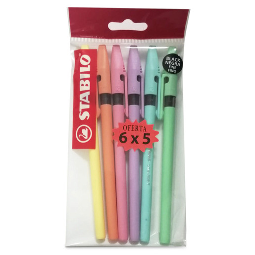 Bolígrafo marca Stabilo de tinta fluida y trazo uniforme. Escritura cómoda y duradera para uso diario en escuela y oficina.