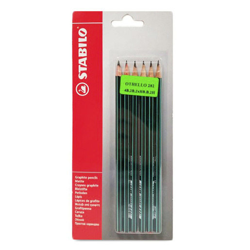 Lapices de grafito marca Stabilo para escritura y dibujo. Mina resistente con trazo uniforme y oscuro, facil de borrar. Acabado clasico para uso escolar y de oficina.