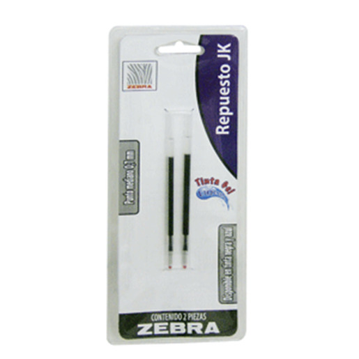 REPUESTO ZEBRA JK 0.7 MM AZUL 2U