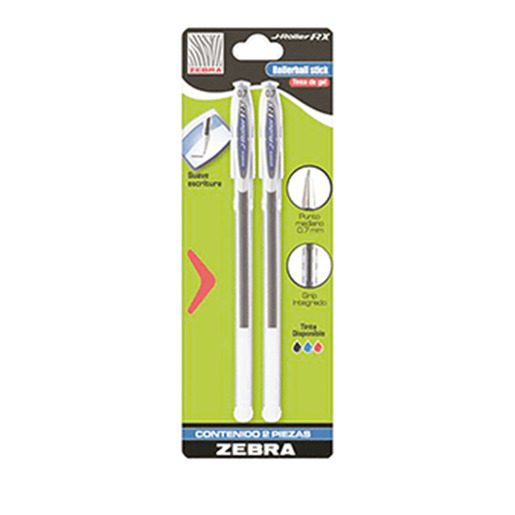 ROLLERBALL ZEBRA J-5 AZUL 2 PZAS