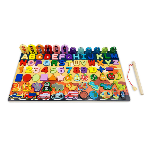Set Didactico Madera 84piezas. Producto de calidad para uso escolar, de oficina y manualidades.
