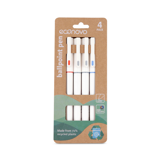 Bolígrafo de gel marca Econovo con tinta fluida y secado rápido. Trazo nítido y constante, ideal para escritura cómoda en clase, oficina y planners.