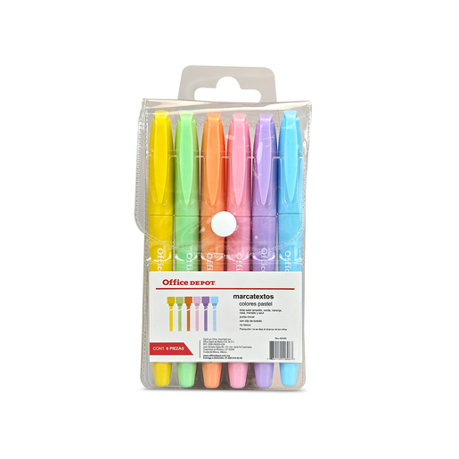Marcatextos con tinta fluorescente para resaltar informacion clave en libros, apuntes y documentos. Trazo uniforme que no traspasa el papel.